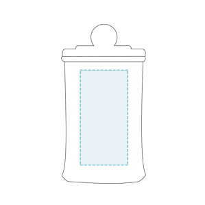 Crystal Clear Cylindrical Storage Bottle